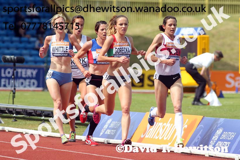Womens 5000 metres, 2014 Sainsbury's British Championships. Photo: David T. Hewitson/Sports for All Pics